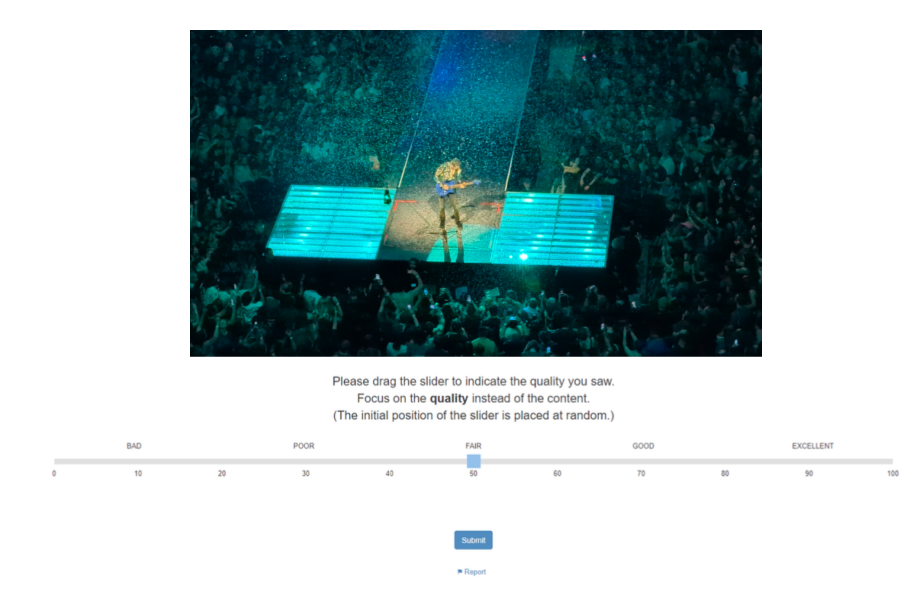 Amazon Mechanical Turk rating interface