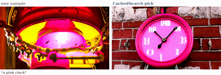 a pink clock